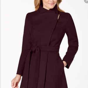 MICHAEL Michael Kors Asymmetrical Belted Coat.